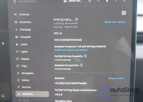 2024 Tesla Model 3 Long Range Dual Motor All-Wheel Drive из США, поврежденный, VIN 5YJ3E1EB7RF814305
